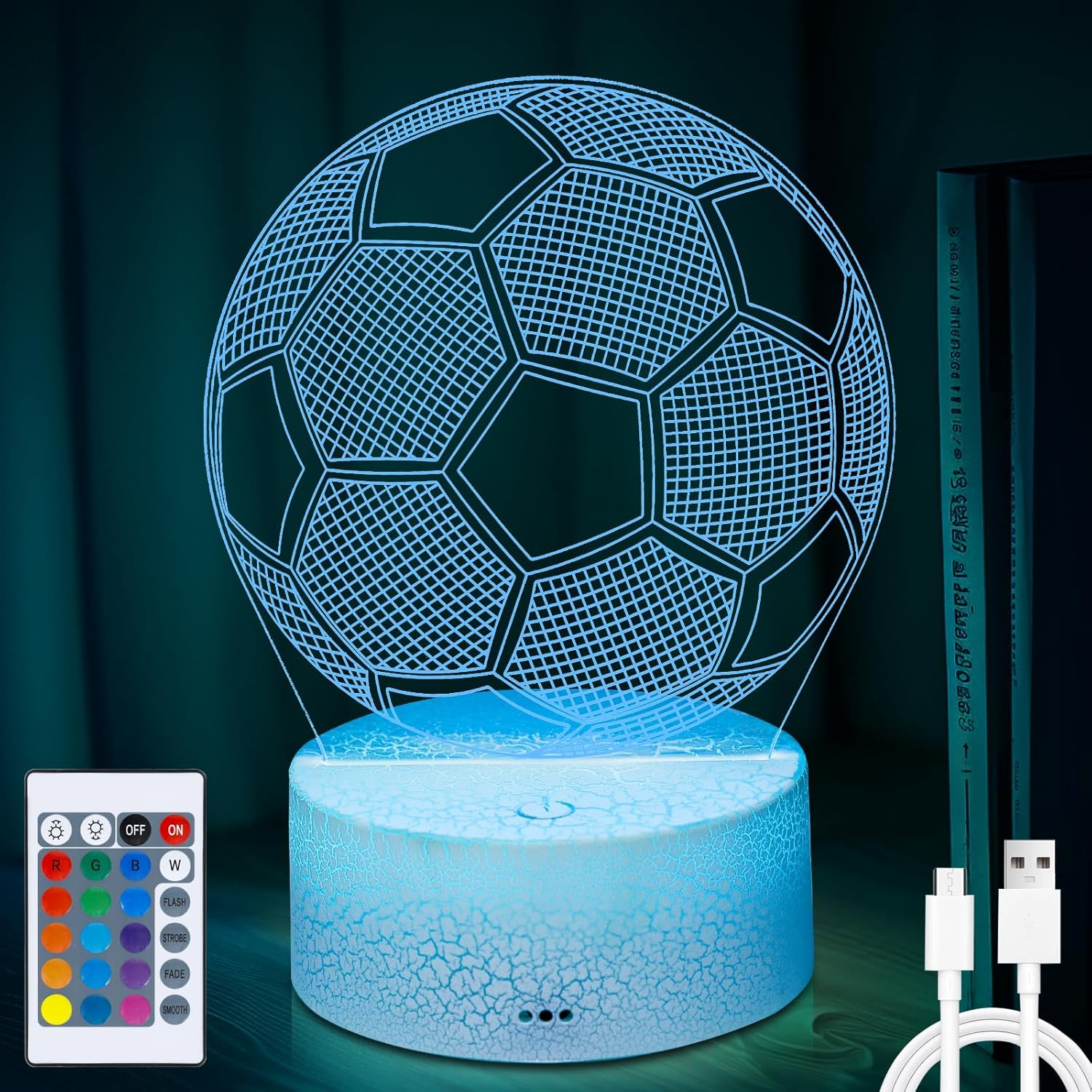 Fußball Lampe Nachtlicht