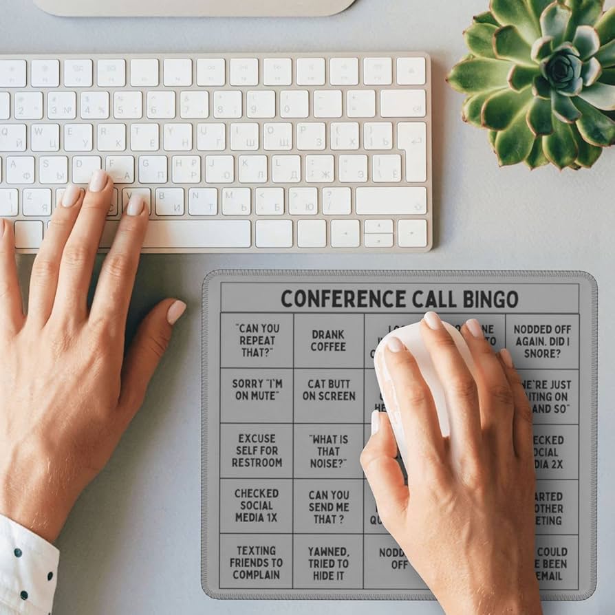 Conference Call Bingo Mousepad