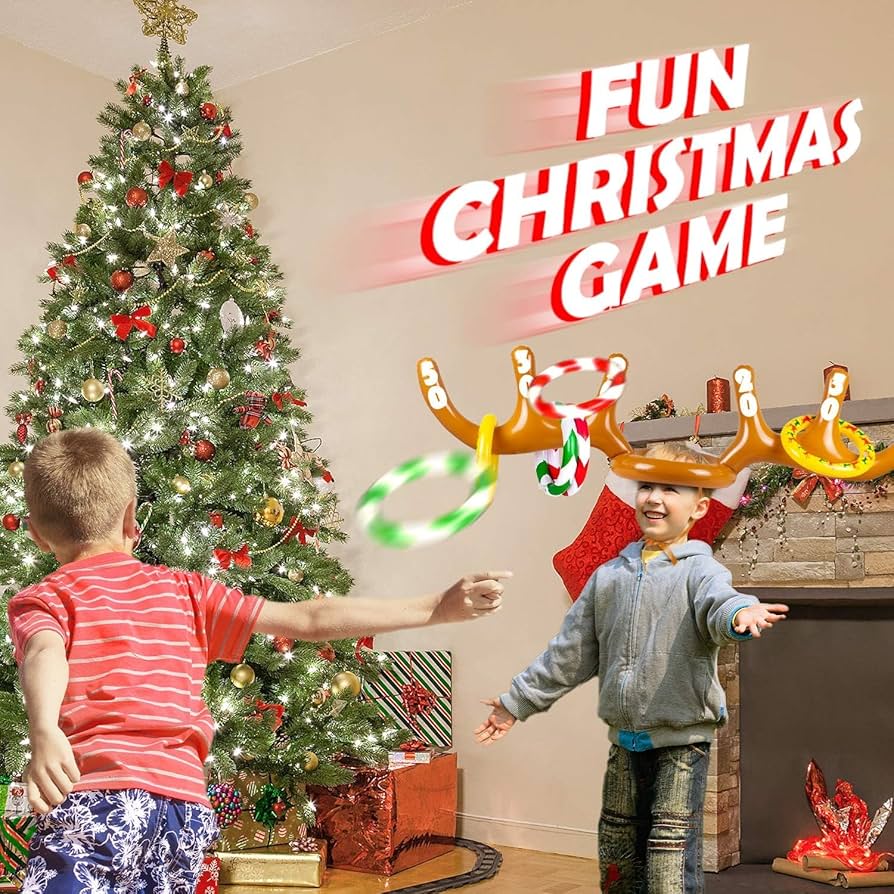 Weihnachten Ringwurfspiel Rentiergeweih