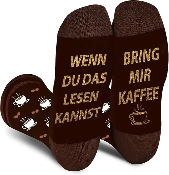 Lustige Kaffee Socken für den Chef